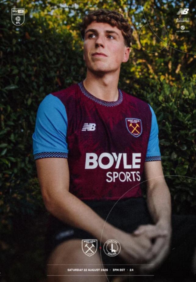 WEST HAM v CHARLTON ATHLETIC 2026/27